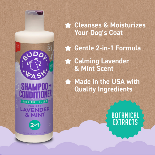 Cloud Star Buddy Wash Original Lavender & Mint Dog Shampoo & Conditioner