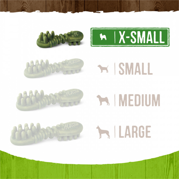 Merrick Fresh Kisses Coconut Oil and Botanics Dental Dog Chews Extra Small