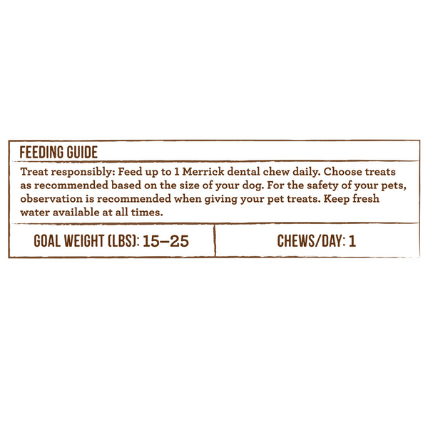 Merrick Fresh Kisses Coconut Oil and Botanics Dental Dog Chews Small