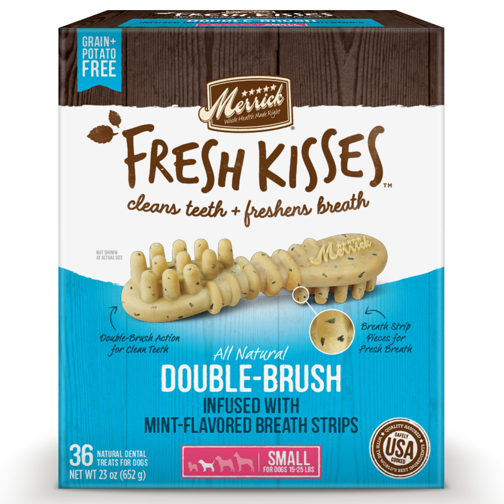 Merrick Fresh Kisses Mint Dental Dog Chews Small
