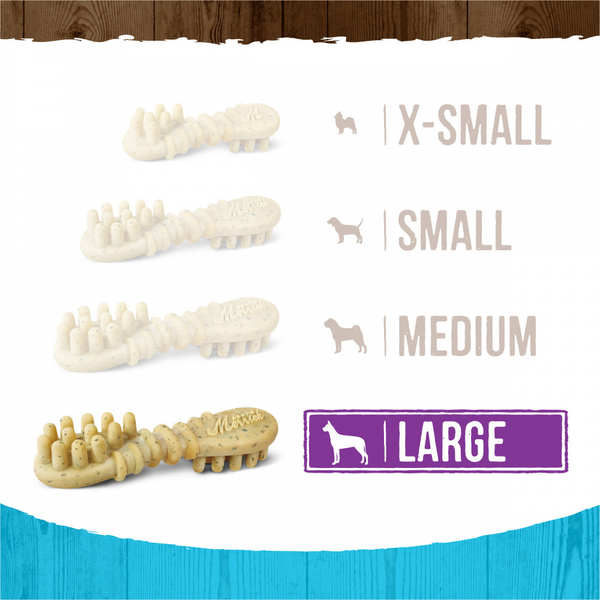 Merrick Fresh Kisses Mint Dental Dog Chews Large