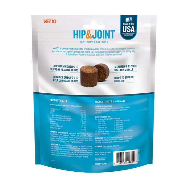 Vet IQ Hip and Joint for Dogs Chicken Flavor