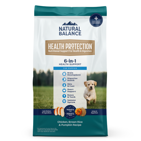 Natural Balance Health Protection Puppy Dry Dog Food, Chicken, Brown Rice & Pumpkin Recipe