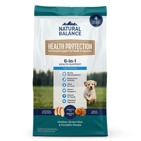 Natural Balance Health Protection Puppy Dry Dog Food, Chicken, Brown Rice & Pumpkin Recipe