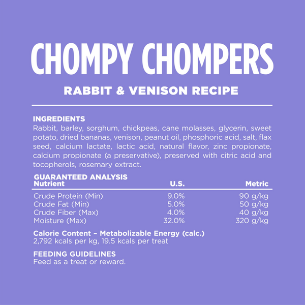 NutriSource Element Series Rabbit & Venison Chompy Chompers