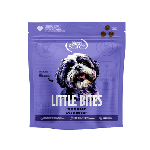 NutriSource Grain Free Little Bites Beef Dog Treat