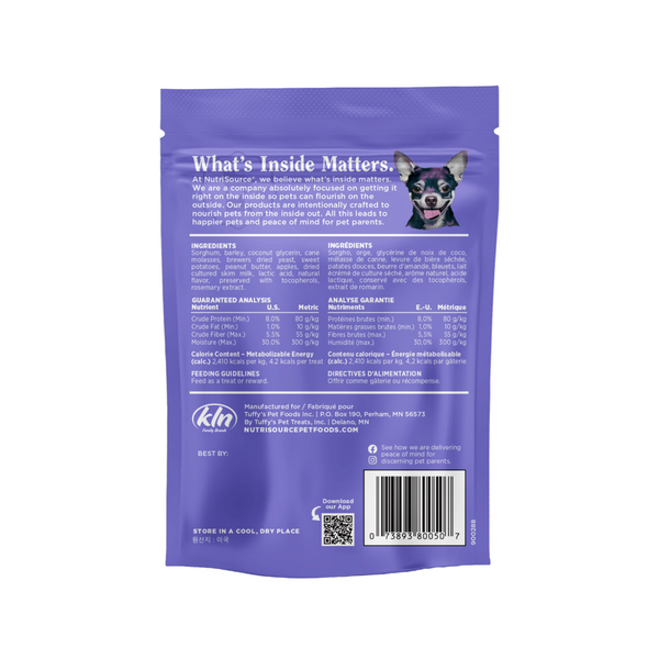 NutriSource Apple Peanut Nutty Butter Dog Bites
