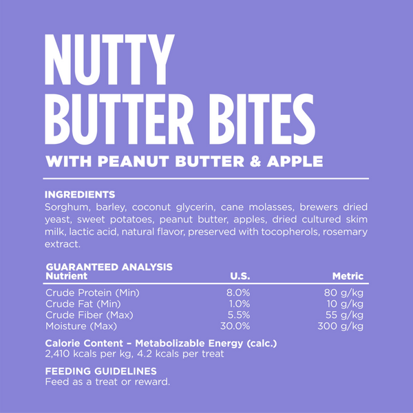 NutriSource Apple Peanut Nutty Butter Dog Bites