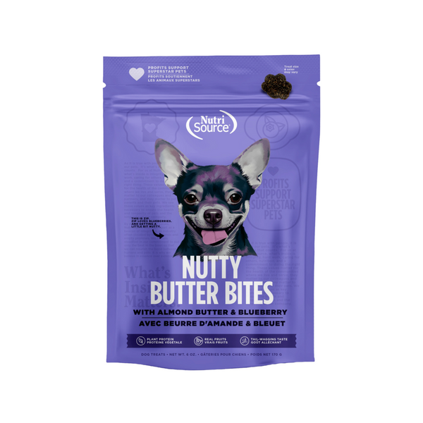 NutriSource Blueberry Almond Butter Nutty Butter Dog Bites