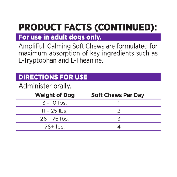 NutriSource AmpliFull Calming Dog Soft Chew Supplement