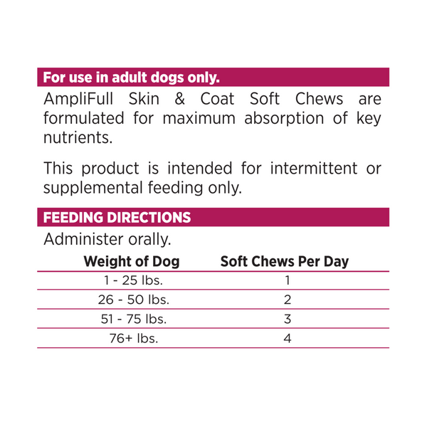 NutriSource AmpliFull Skin & Coat Dog Soft Chew Supplement