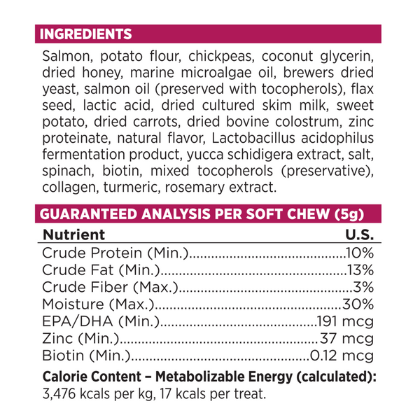 NutriSource AmpliFull Skin & Coat Dog Soft Chew Supplement