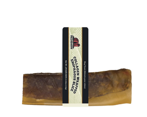 Redbarn Collagen Wrapped Esophagus Slice Dog Treats