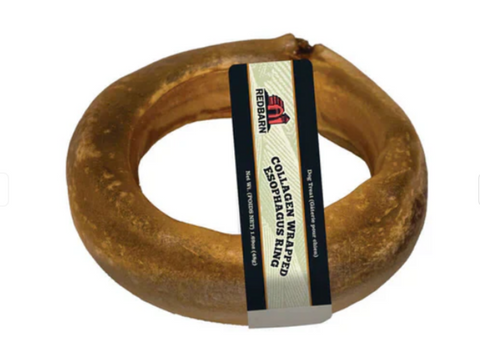Redbarn Collagen Wrapped Esophagus Ring Dog Treats