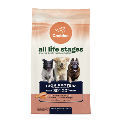 Canidae All Life Stages Dry Dog Food, High Protein Salmon Recipe, 27 lbs.