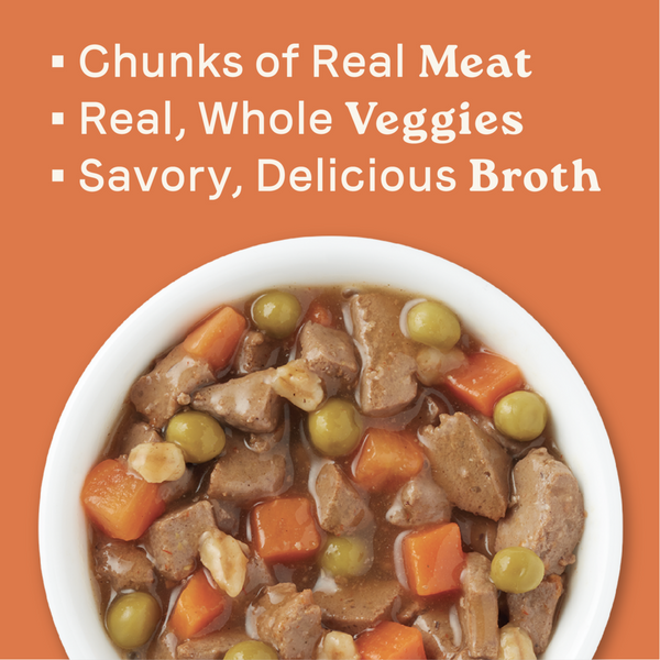 Canidae All Life Stages Wet Dog Food, Chunky Stew Toppers, Multi-Protein & Vegetable Recipe, 12.7 oz.