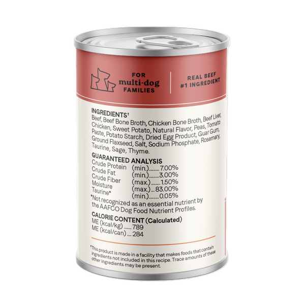 Canidae All Life Stages Wet Dog Food, Chunky Stew Toppers, Beef & Vegetable Recipe, 12.7 oz.