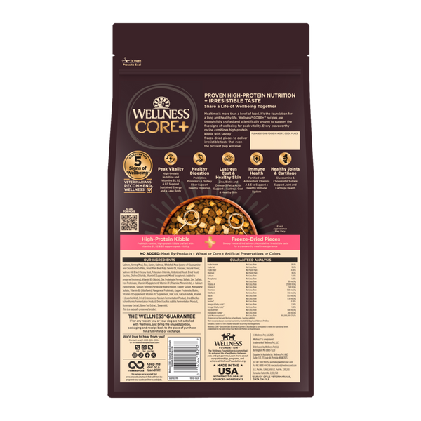 Wellness Core + Sensitive Skin & Stomach Salmon & Rice Dog Food