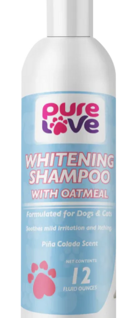 Pure Love Whitening Shampoo with Oatmeal for Dogs and Cats-Pina Colada Scent