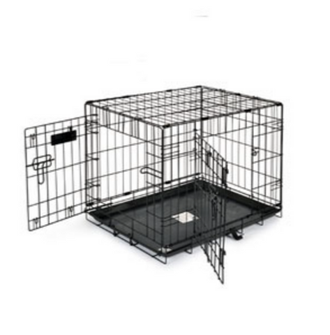 Dream Crate Pro Black Two Door 24x18x20 Dog Crate