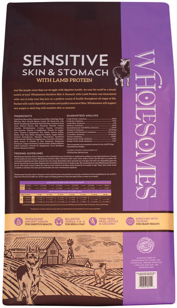 Wholesomes Sensitive Lamb Dry Dog Food