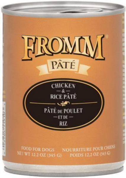 Fromm Chicken & Rice Pate Canned Dog Food