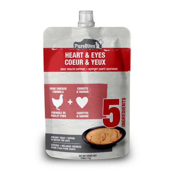 PureBites Plus Heart & Eyes Squeezables Cat Treat/Topper