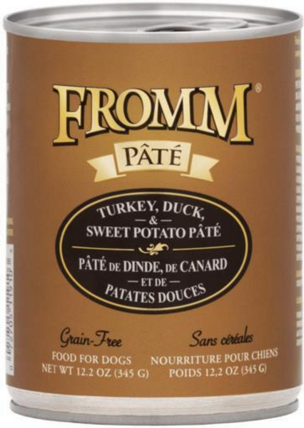Fromm Turkey, Duck, & Sweet Potato Pate Grain Free Canned Dog Food