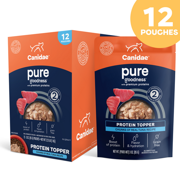 Canidae Pure Protein Topper, Chunks of Real Tuna in Gravy