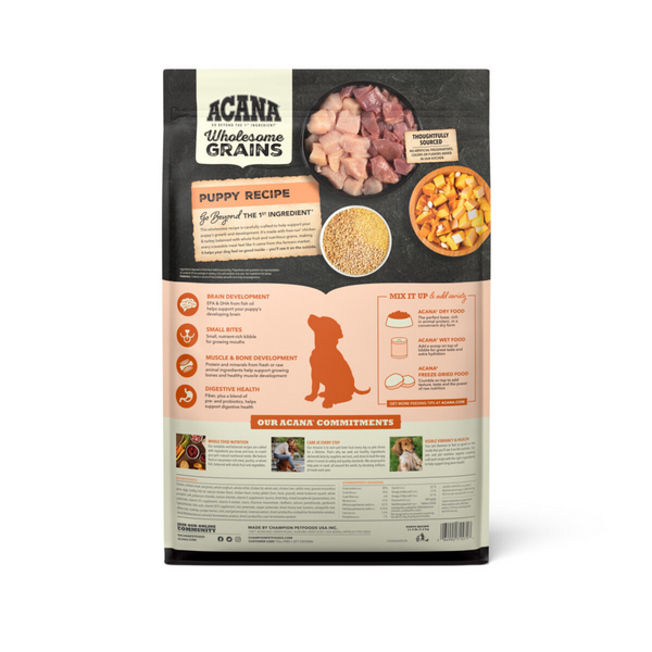 Acana Wholesome Grains Free-Run Poultry & Grains Dry Dog Food