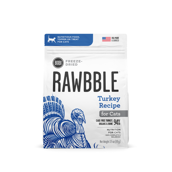 Bixbi Rawbble Turkey Freeze Dried for Cats