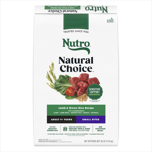 Nutro Wholesome Essentials Small Bites Adult Pasture-Fed Lamb & Rice Dry Dog Food