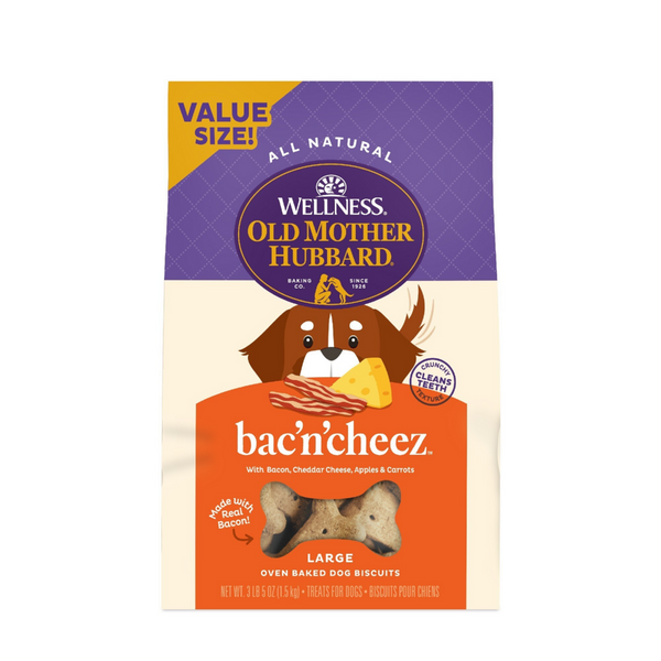 Old Mother Hubbard Crunchy Classic Natural BacNCheez Biscuits Dog Treats