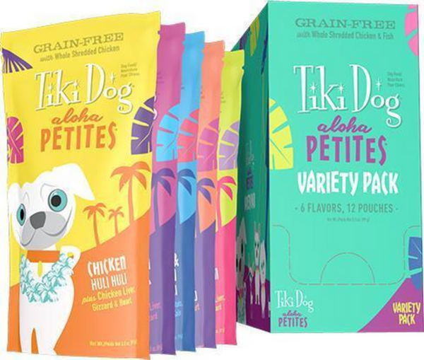Tiki Dog Aloha Petites Variety Pack Wet Dog Food in Pouches