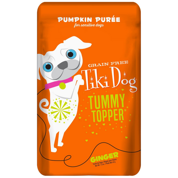 Tiki Dog Tummy Topper Pumpkin Puree Wet Dog Food Topper