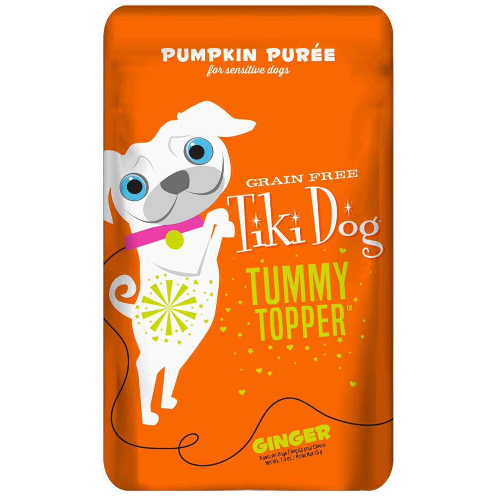 Tiki Dog Tummy Topper Pumpkin Puree Wet Dog Food Topper