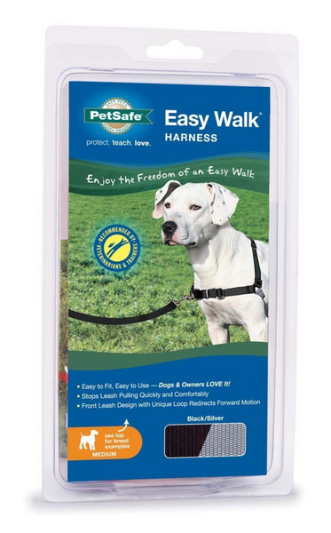 PetSafe Easy Walk Black & Silver Dog Harness