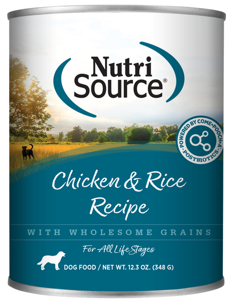 NutriSource Adult Chicken & Rice Canned Dog Food