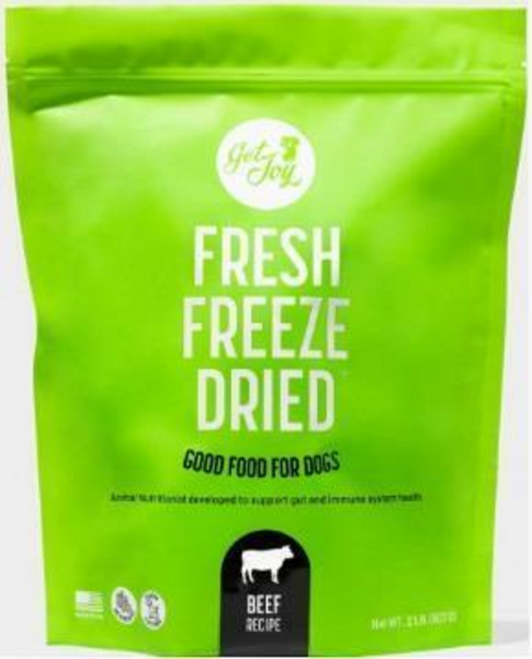 Get Joy Fresh Freeze Dried Raw Beef Dog Food