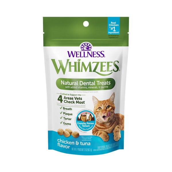 Whimzees Cat Dental Treats Chicken & Tuna Flavor