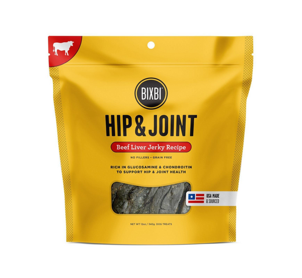 Bixbi Hip and Joint Beef Lung Jerky Dog Treats