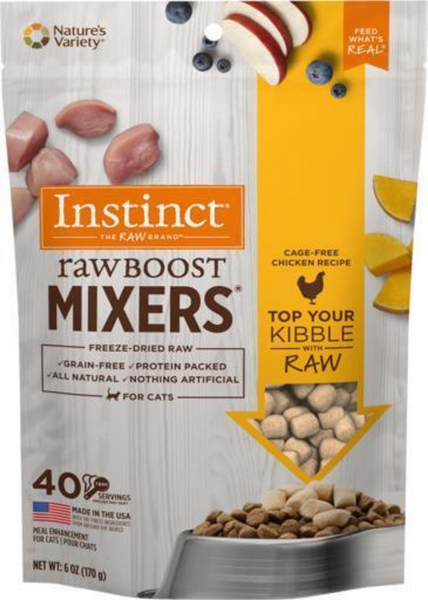 Instinct Raw Boost Mixers Grain Free Freeze Dried Chicken Cat Food Topper