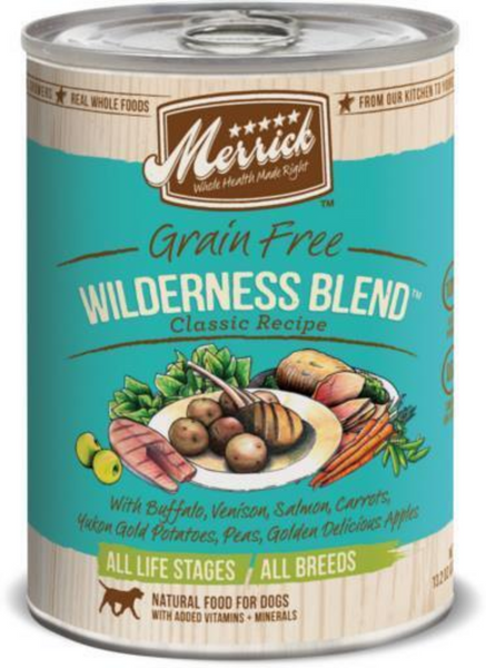 Merrick Grain Free Wilderness Blend Adult Wet Dog Food