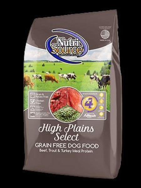 NutriSource Grain Free High Plains Dry Dog Food