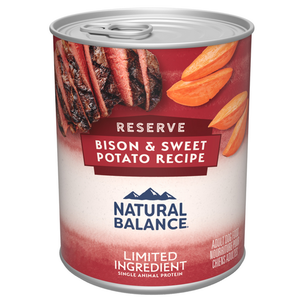 Natural Balance Limited Ingredient Reserve Wet Dog Food, Bison & Sweet Potato Recipe