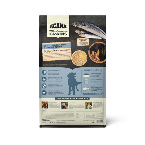 ACANA Wholesome Grains Sea to Stream Fish & Grains Recipe Dry Dog Food