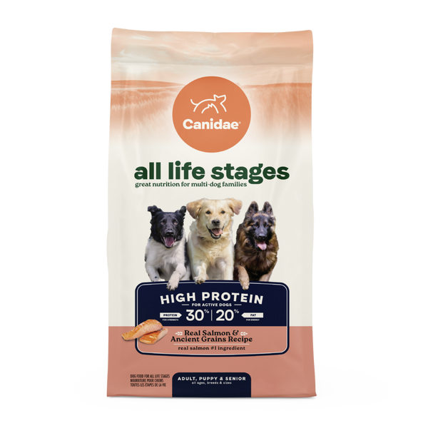 Canidae All Life Stages Dry Dog Food, High Protein Salmon Recipe, 27 lbs.