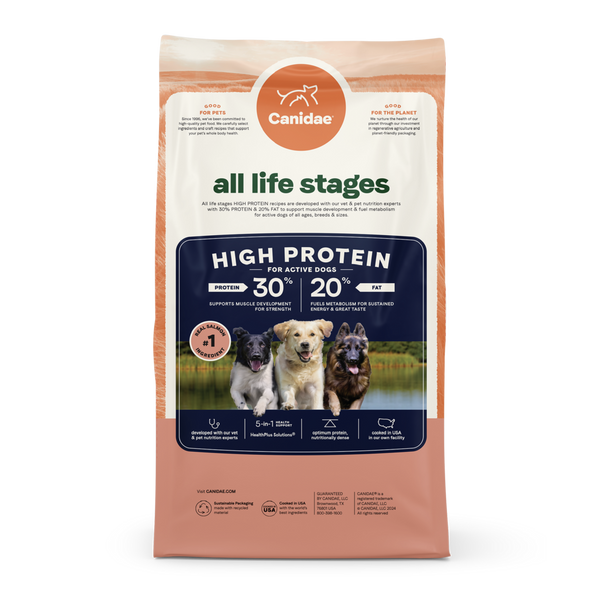 Canidae All Life Stages Dry Dog Food, High Protein Salmon Recipe, 27 lbs.