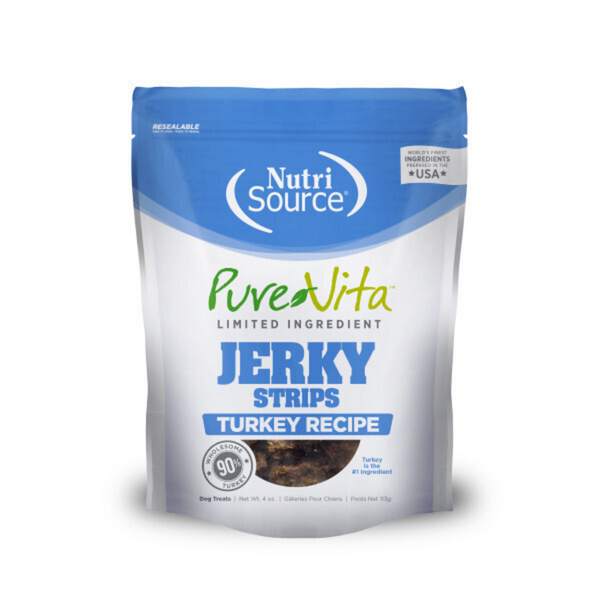 PureVita Limited Ingredient 96% Turkey Jerky Holistic Dog Treats