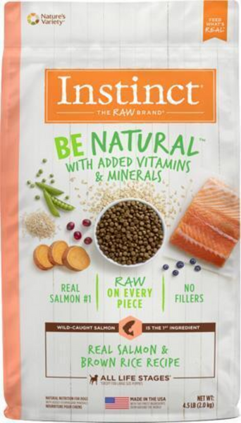 Instinct Be Natural Real Salmon and Brown Rice Dry Dog Food